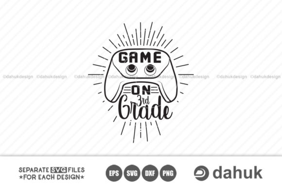 Game On 3rd Grade Svg for Crafts and Graphics