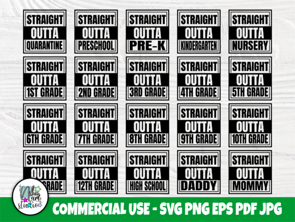 Straight Outta SVG Bundle: Graphics & Crafts
